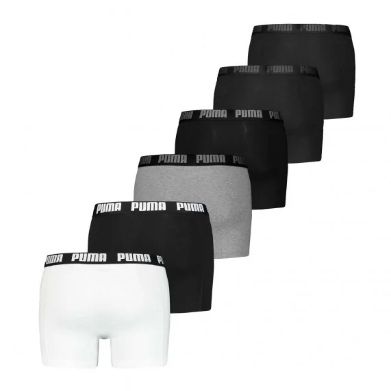 6er-Pack Boxershorts für Männer aus Bio-Baumwolle "Everyday" (Boxershorts für Männer) PUMA auf FrenchMarket