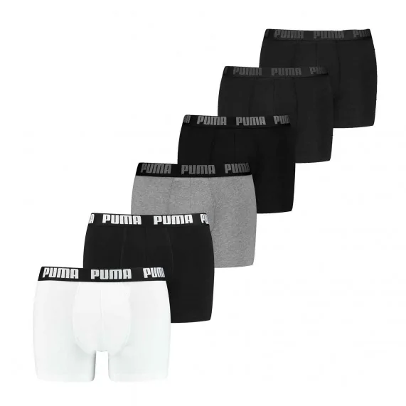 Set di 6 boxer da uomo "Everyday" in cotone organico (Boxer da uomo) PUMA chez FrenchMarket