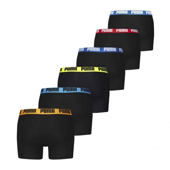 Everyday" Herenboxerset van biologisch katoen, 6 stuks (Herenboxershorts) PUMA chez FrenchMarket