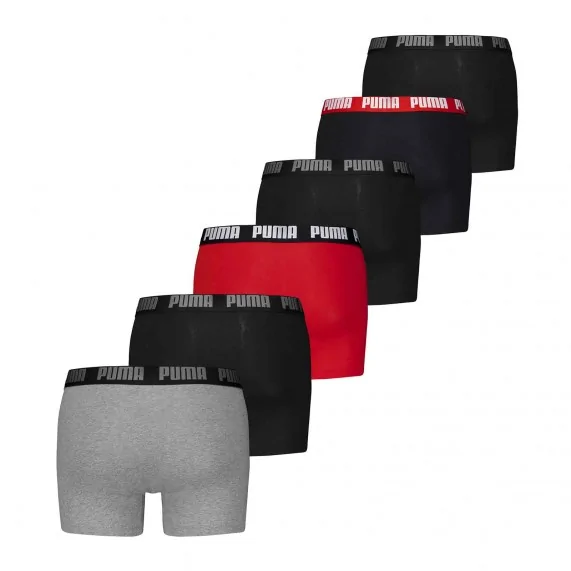 Lot de 6 Boxers Homme Coton Bio "Everyday" (Lot boxers Homme) PUMA chez FrenchMarket
