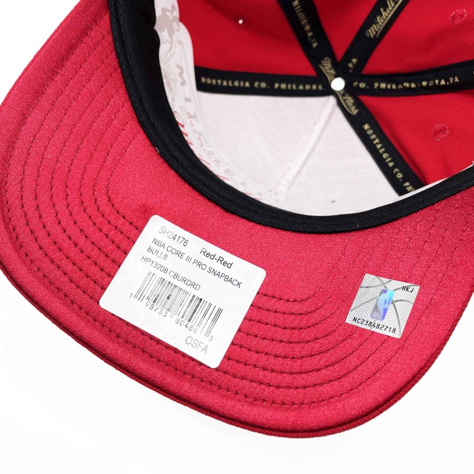 Chicago Bulls Core III Pro Snapback Cap Mitchell & Ness Red