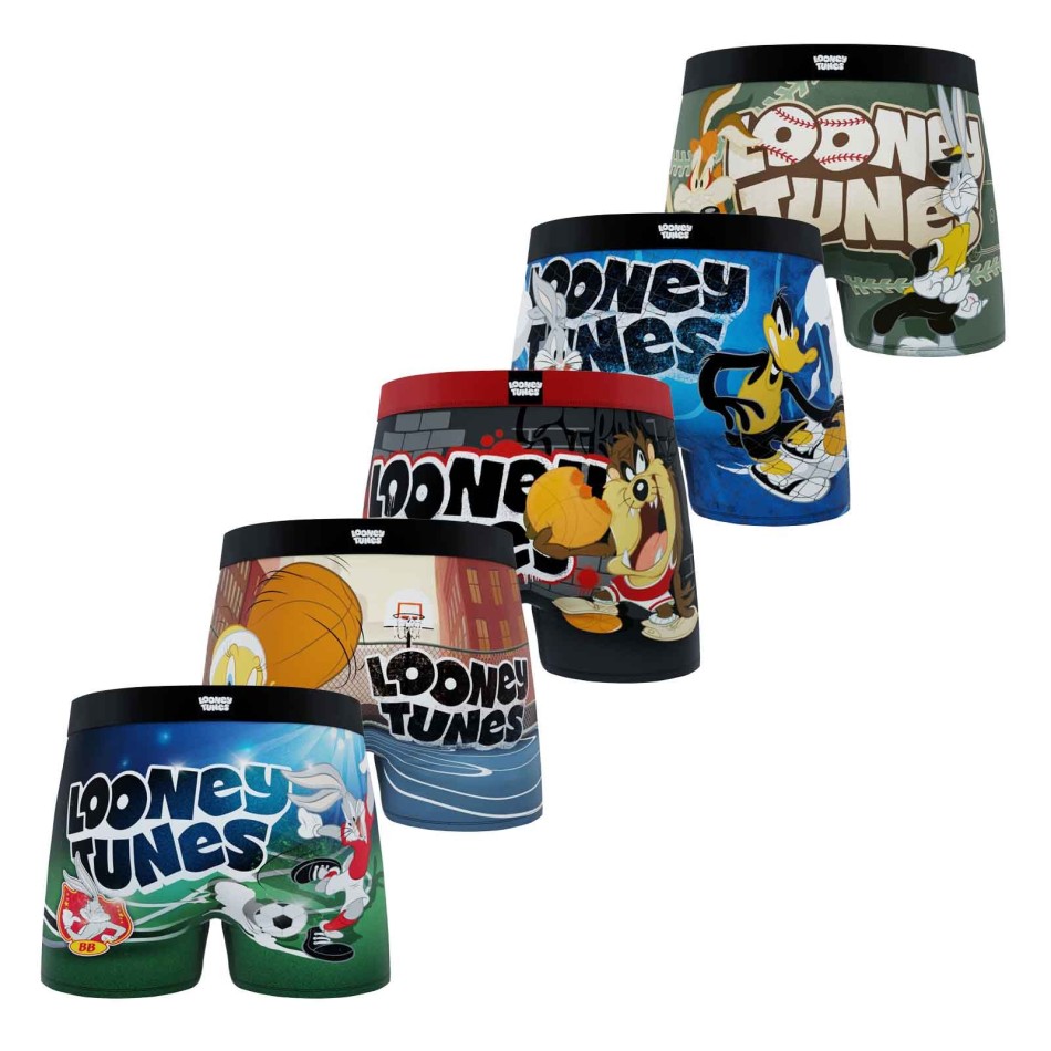 Lot de 5 Boxers Garçon Looney Tunes