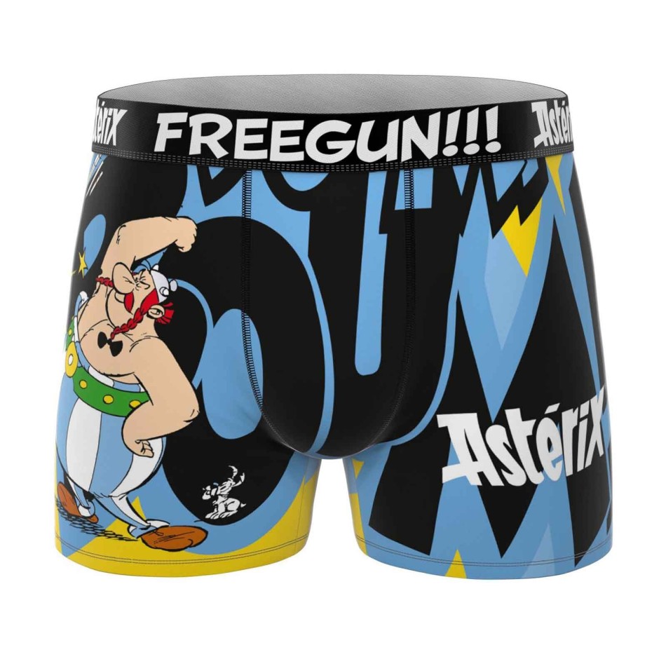 FREEGUN Boxer Homme Microfibre "Obélix" Licence Astérix