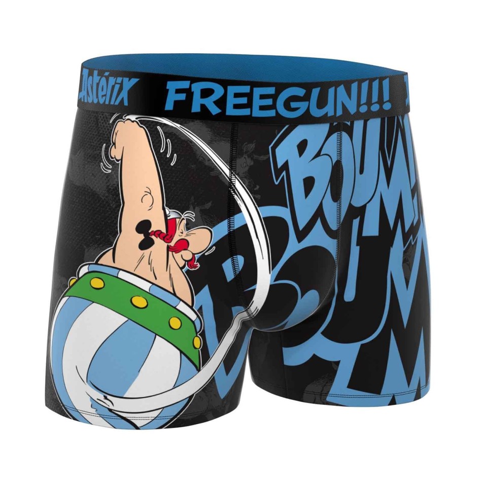 FREEGUN Boxer Homme Microfibre "Obélix" Licence Astérix