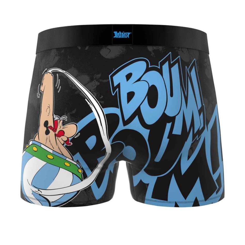 FREEGUN Herren Boxer aus Mikrofaser "Obelix" Asterix-Lizenz