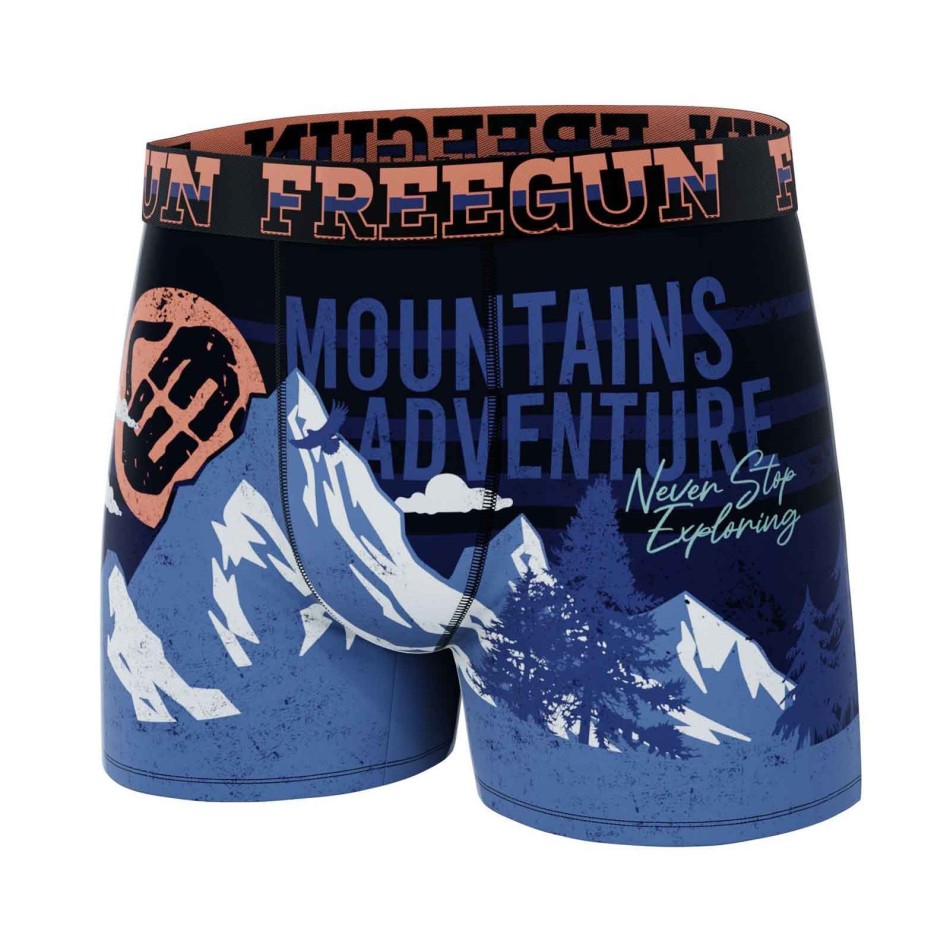 Boxer da uomo in microfibra Freegun Wild Winter | Comfort & Style