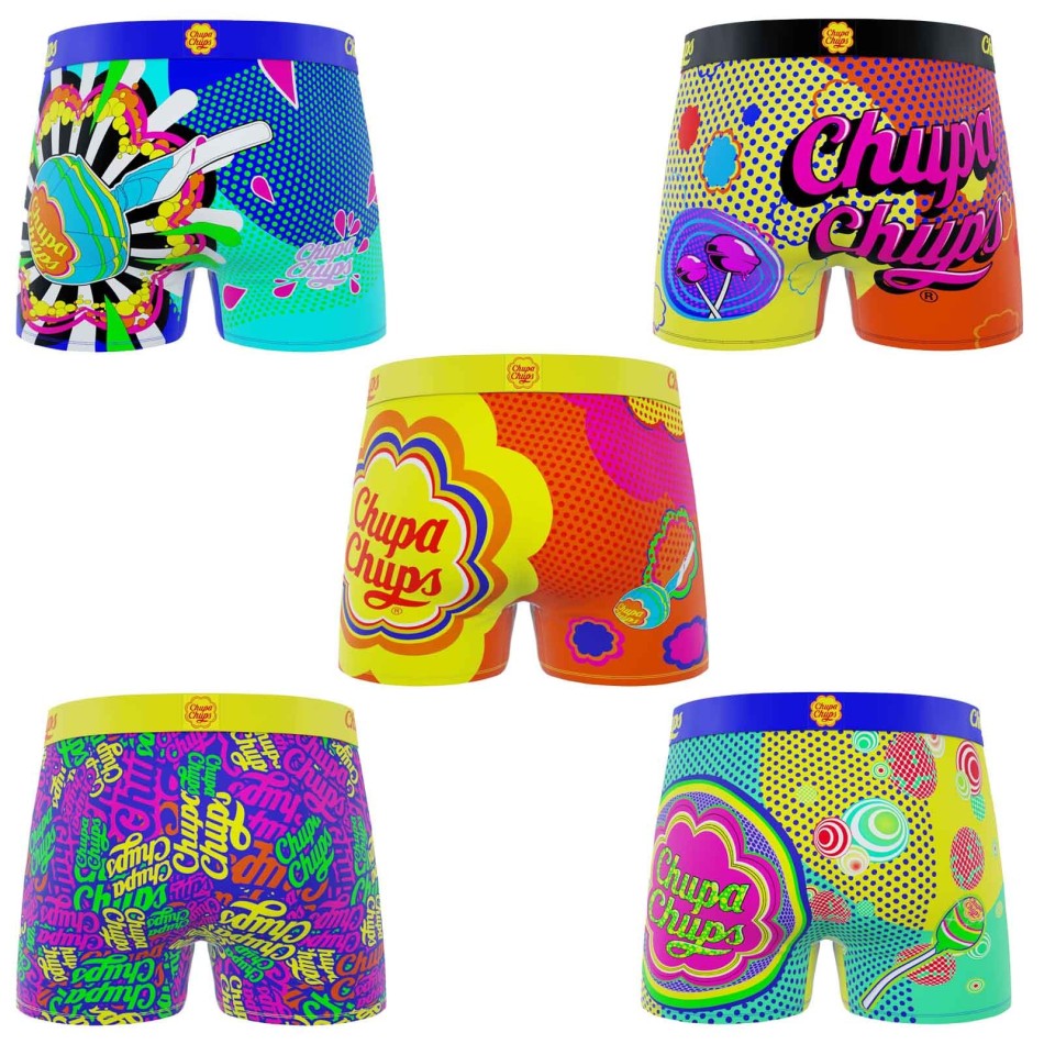 Lot 5 Boxer Herren Mikrofaser Freegun x Chupa Chups Psychedelic