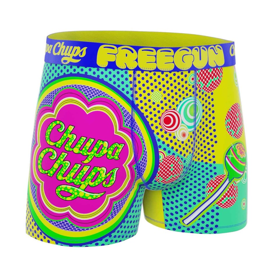Confezione da 5 boxer da uomo in microfibra Freegun x Chupa Chups Psychedelic