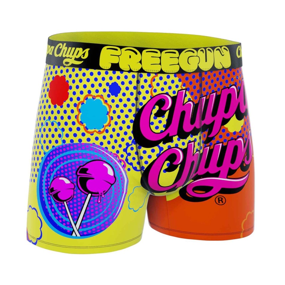 Set of 5 Men's Microfiber Boxers Freegun x Chupa Chups Psychedelic
