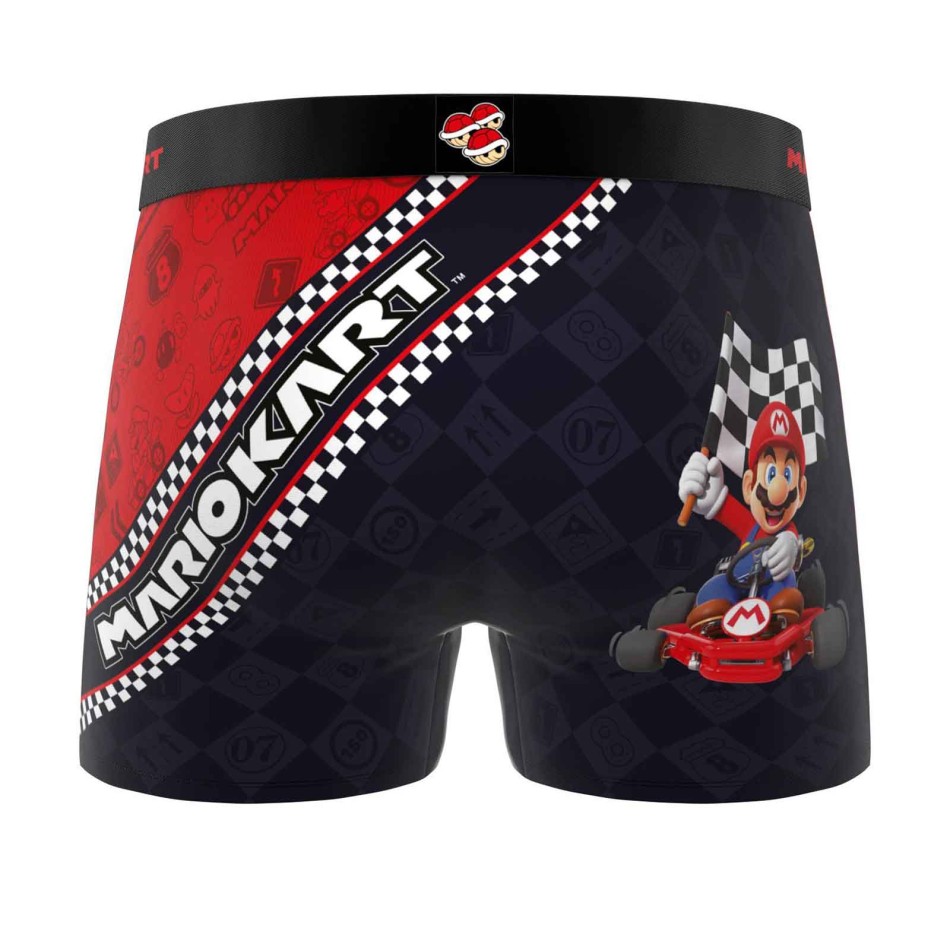 Super Mario Kart Microfiber Boxer for Men - Official License | French Market