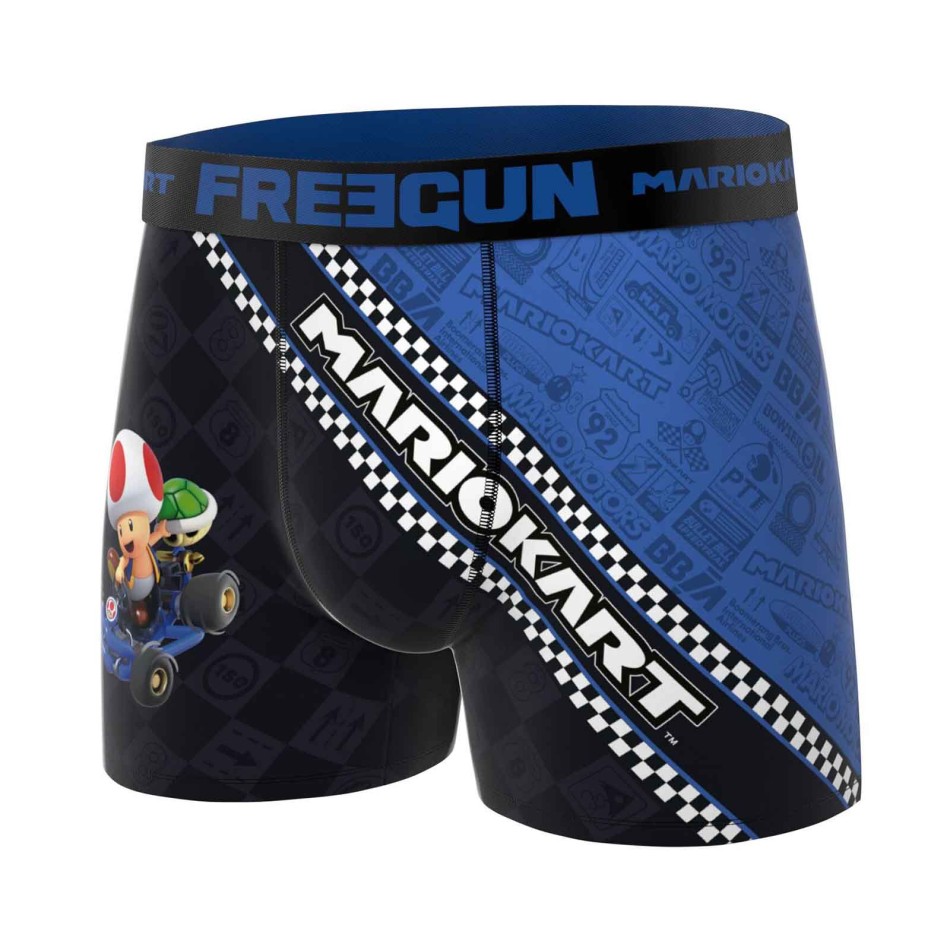FREEGUN Set of 3 "Super Mario Kart" Microfiber Boxers for Men