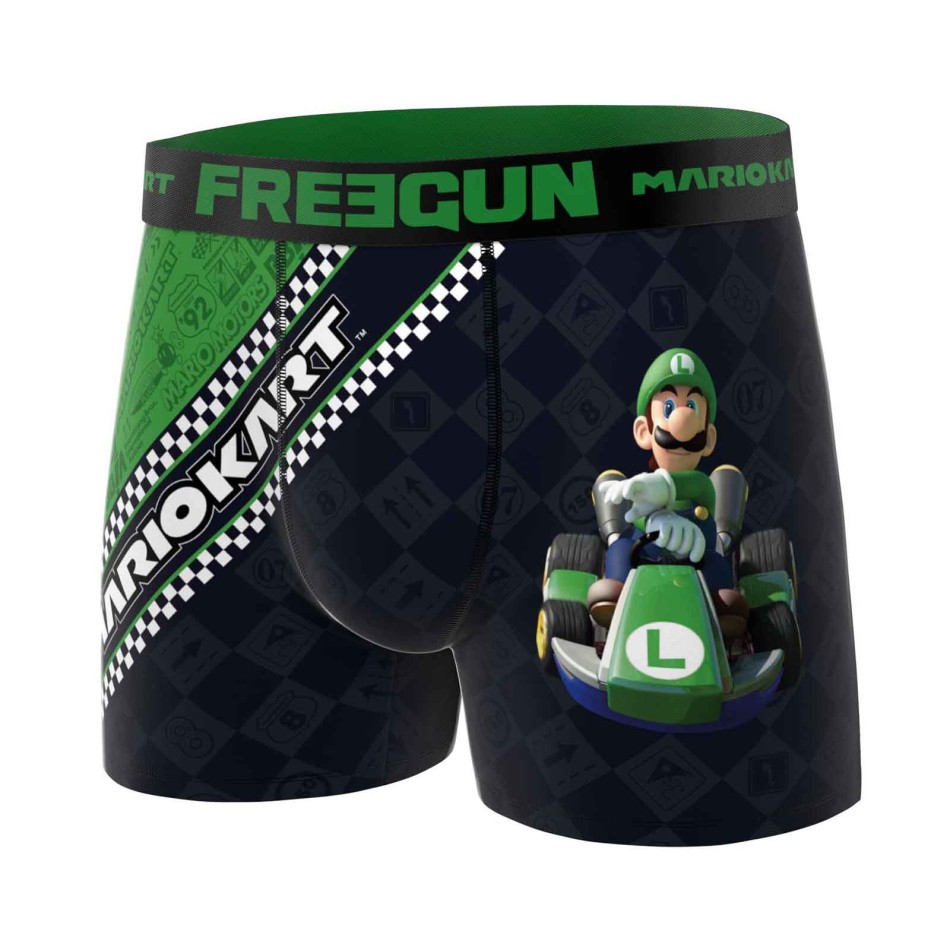 Lot de 3 Boxers Homme Microfibre "Super Mario Kart"