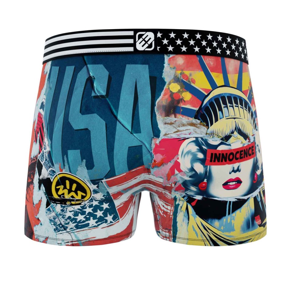 FREEGUN Boxer Homme Freegun Microfibre Street Pop-Art 3