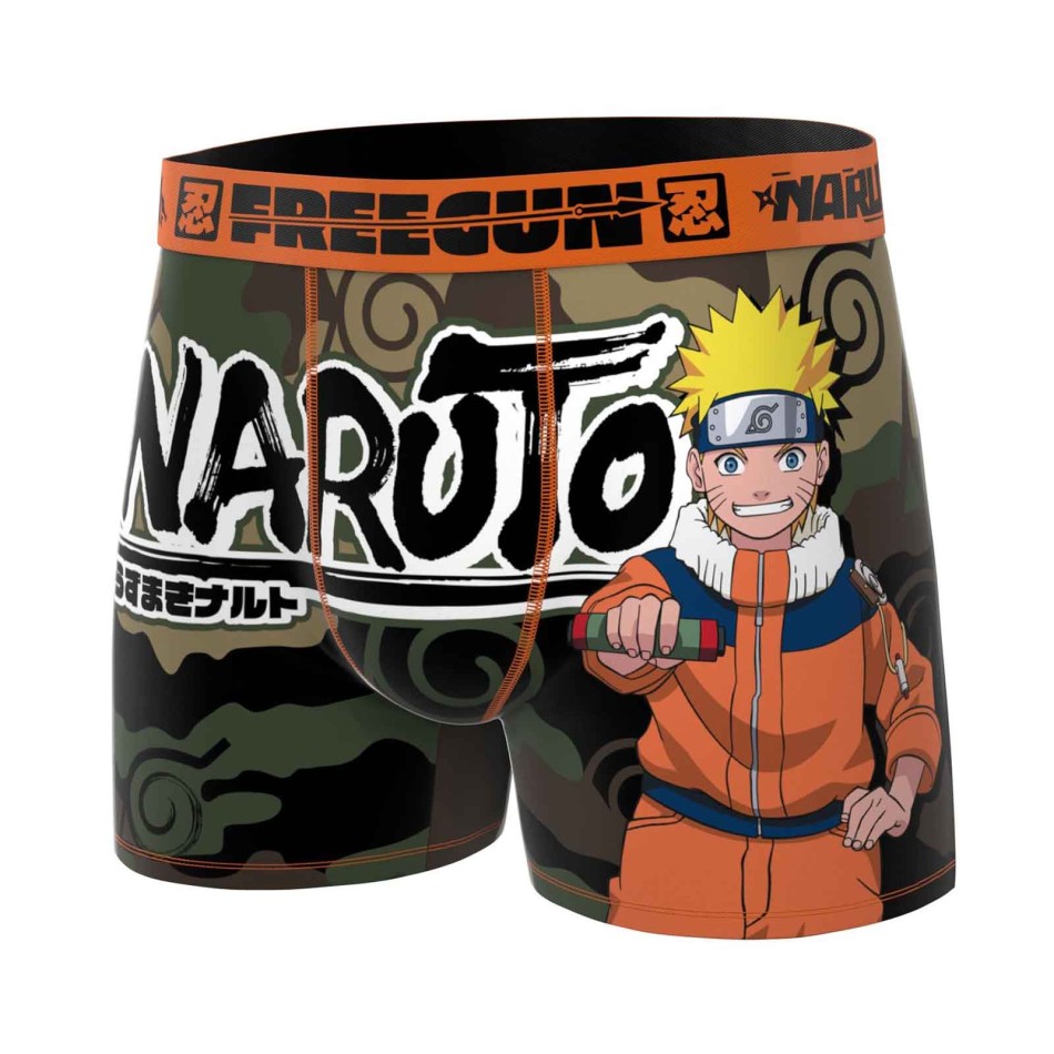 FREEGUN Set van 5 Naruto Classic Microvezel Boxershorts voor Jongens
