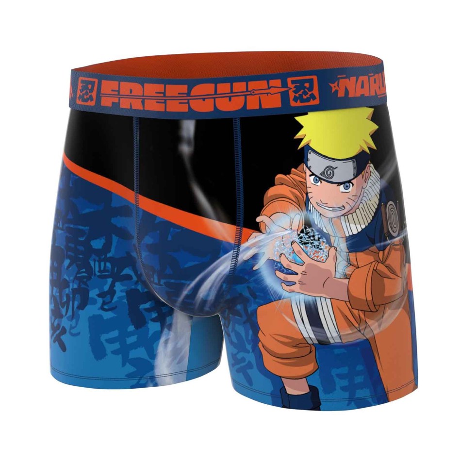 FREEGUN Lot 5 Boxers Garçon Naruto Classic Microfibre