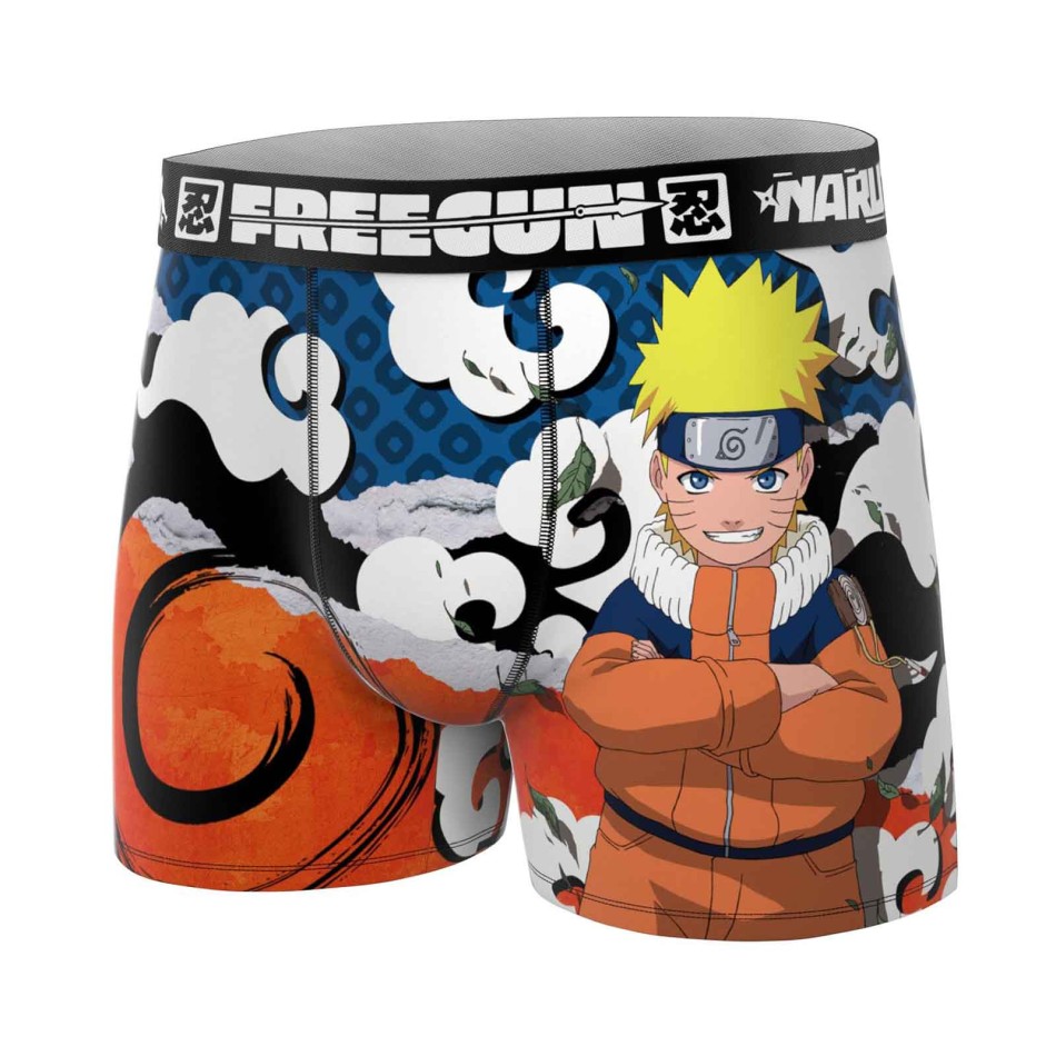 FREEGUN Set of 5 Naruto Classic Microfibre Boxer Briefs for Boys