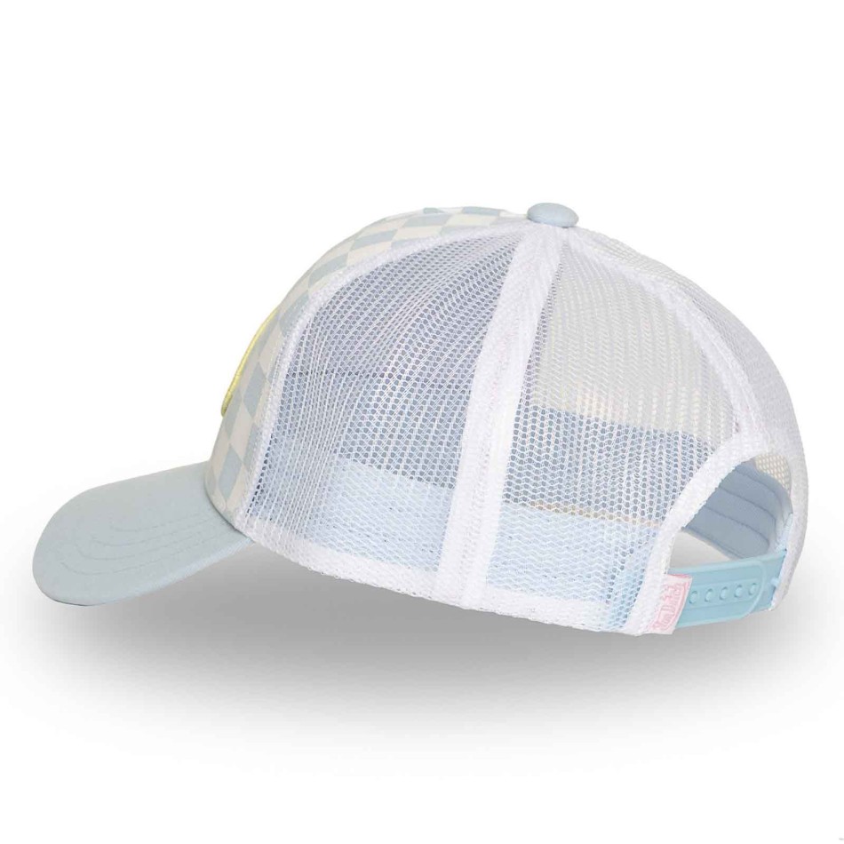Cap Von Dutch Women's Trucker Snapback Damier Sky Blue