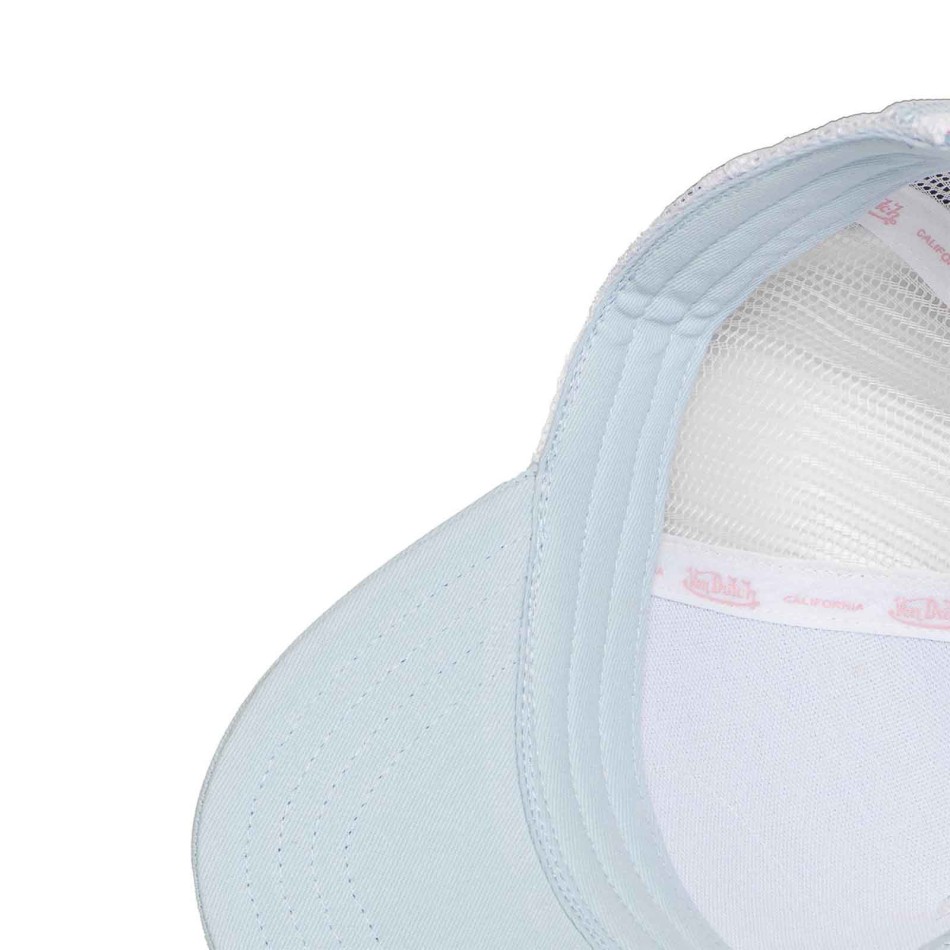 Gorra Von Dutch Women's Trucker Snapback Damier Sky Blue