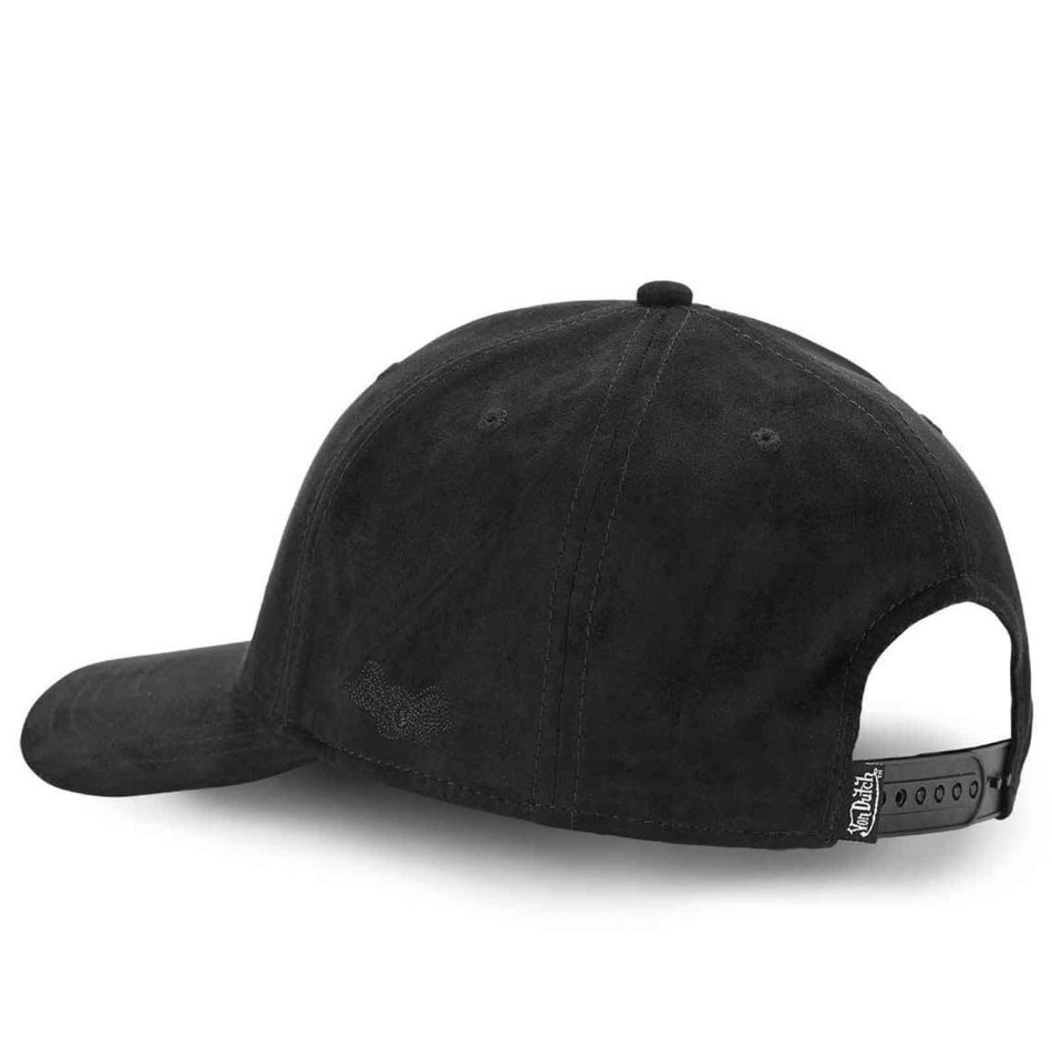 VON DUTCH Baseballcap Strapback Suedine Schwarz, Khaki, Ecru