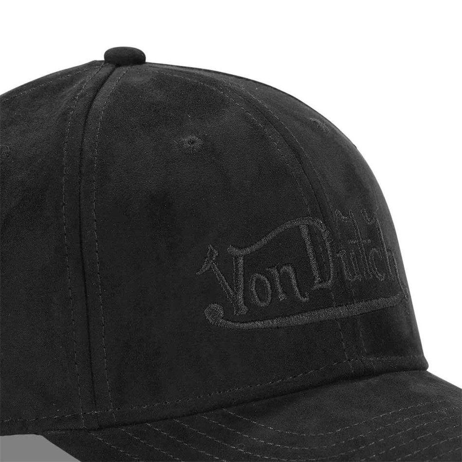 VON DUTCH Baseballcap Strapback Suedine Schwarz, Khaki, Ecru