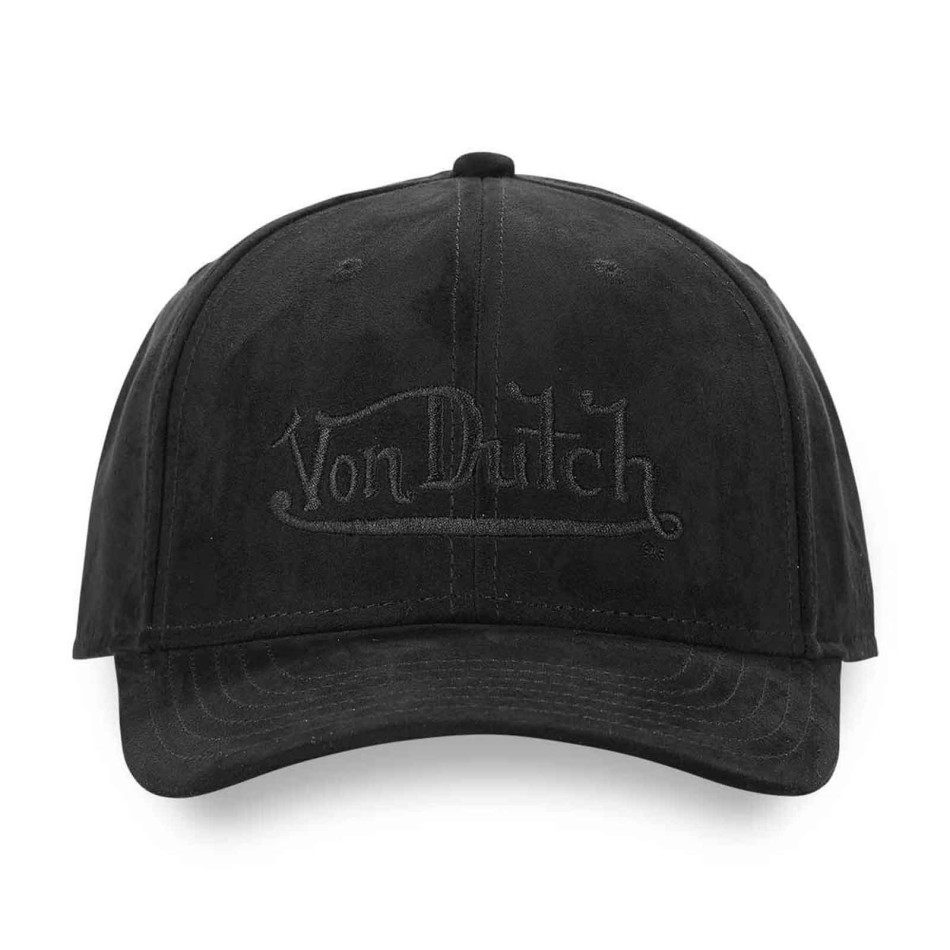 VON DUTCH Baseballcap Strapback Suedine Schwarz, Khaki, Ecru