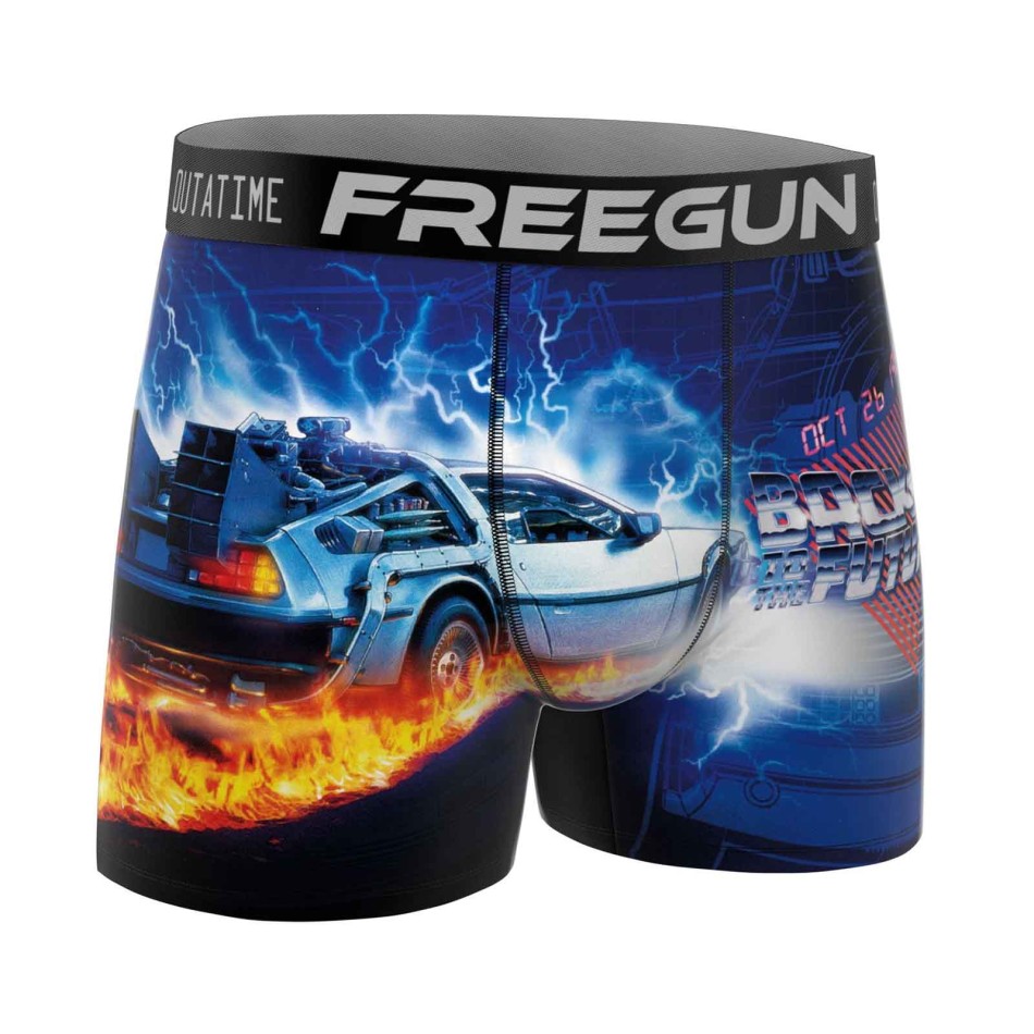 FREEGUN Back to the Future | Boxer da uomo in microfibra Back to the Futur