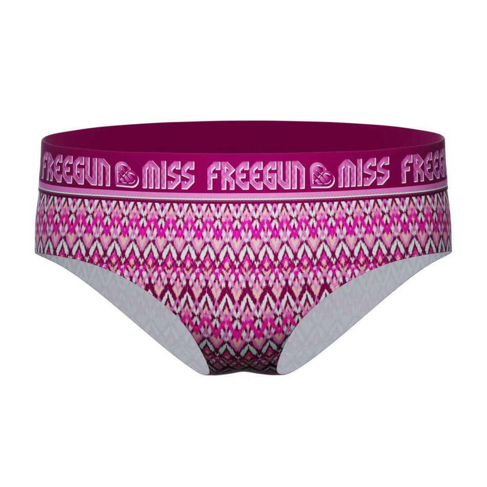 FREEGUN Calzoncillos bóxer étnicos para mujer - Microfibra elástica