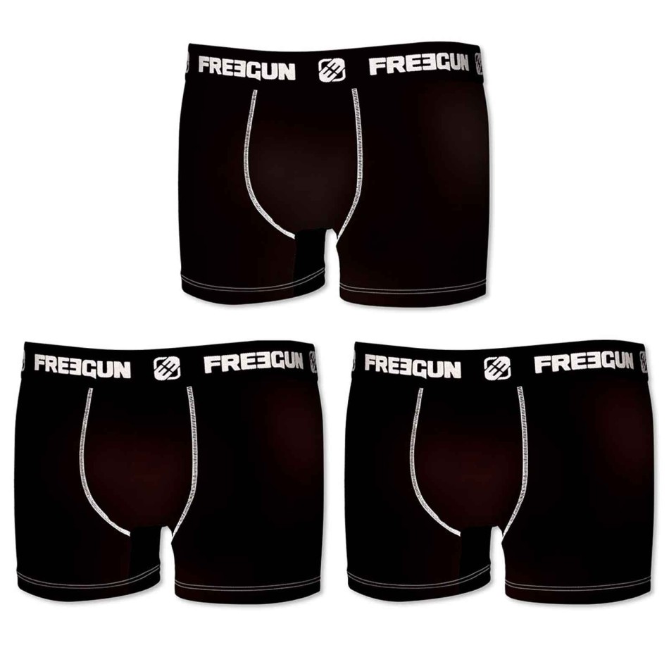 Freegun Set of 3 Men's Cotton Boxers - Comfort Underwear