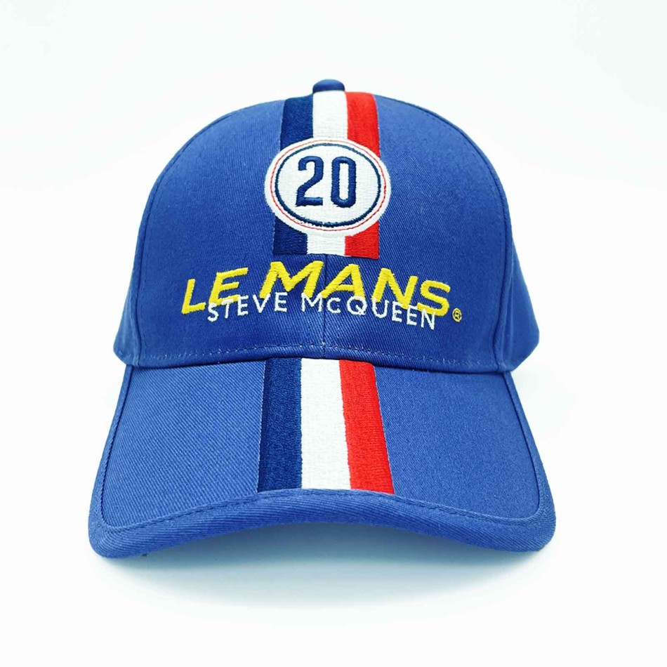 Steve McQueen Le Mans Racing Evo Cap - Blue Strapback 20 | Vintage Racing Cap