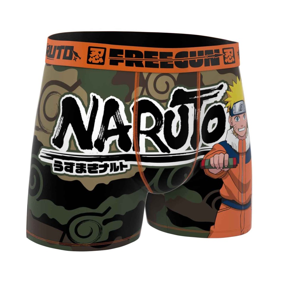 FREEGUN Naruto Classic" Boy's Microfiber Boxer Briefs - Manga underwear
