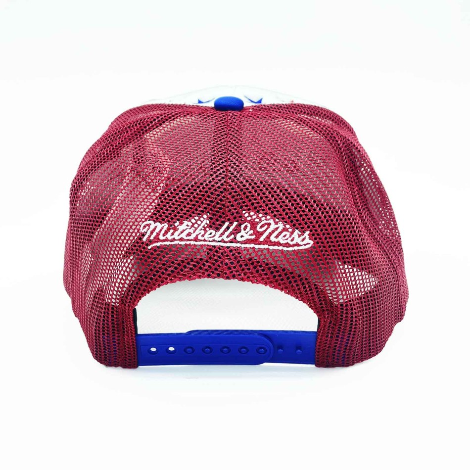 Kappe Mitchell & Ness NBA All-Star 1983 Trucker Mousse HWC Weiß Rot Blau Snapback