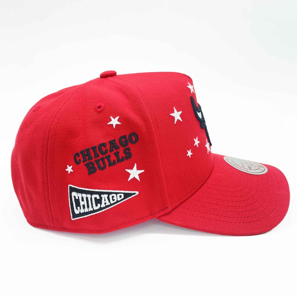 Casquette Mitchell & Ness Chicago Bulls Pep Rally Pro HWC Snapback Rouge NBA