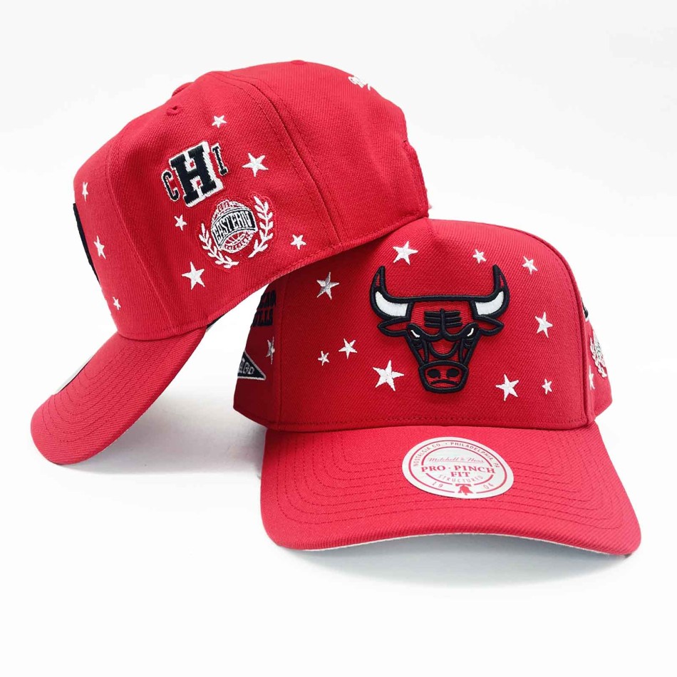 Keps Mitchell & Ness Chicago Bulls Pep Rally Pro HWC Snapback Röd NBA