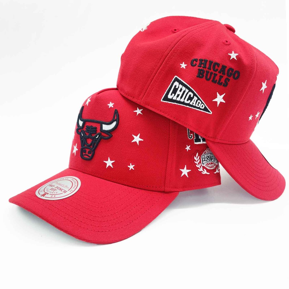 Cap Mitchell & Ness Chicago Bulls Pep Rally Pro HWC Snapback Rot NBA