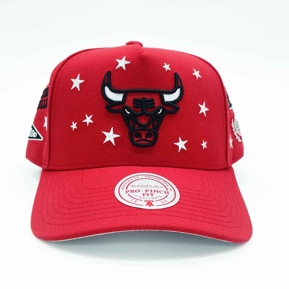 Casquette Mitchell & Ness Chicago Bulls Pep Rally Pro HWC Snapback Rouge NBA