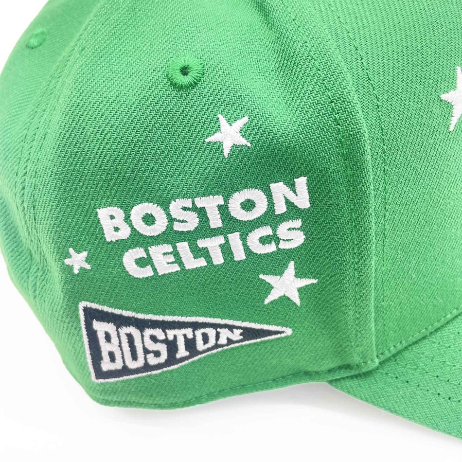 Cap Mitchell & Ness Boston Celtics Pep Rally Pro HWC Snapback Grün NBA