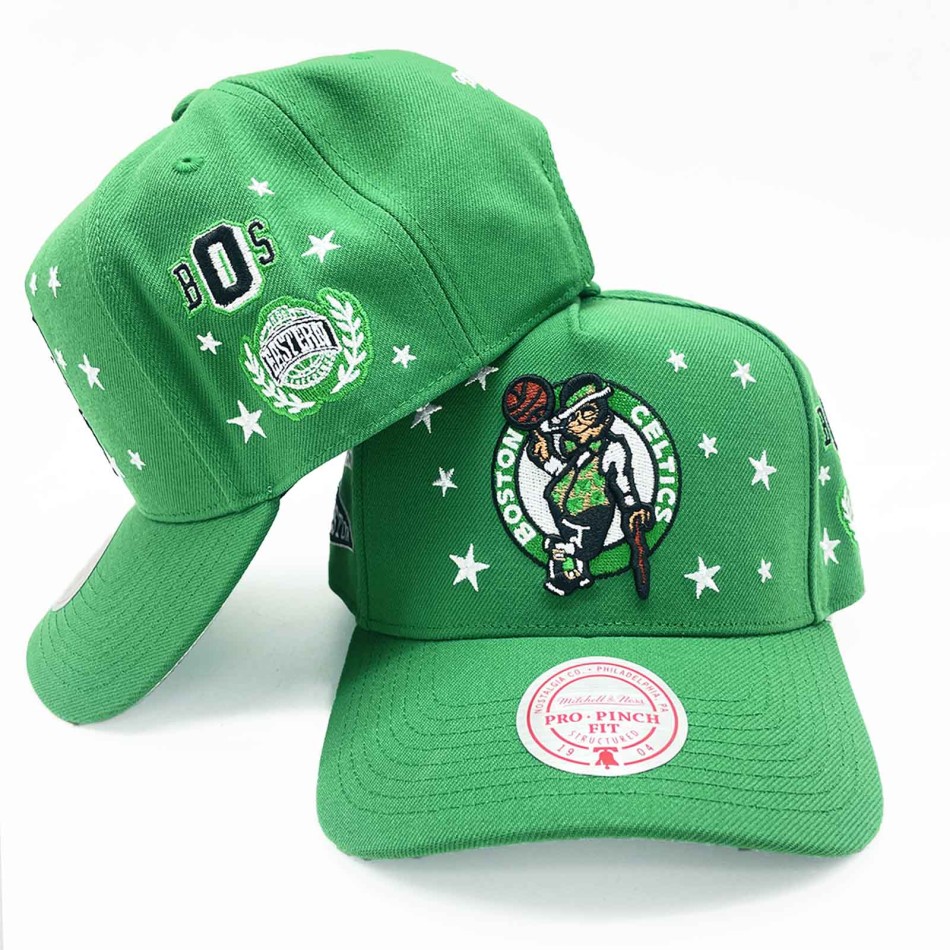 Cap Mitchell & Ness Boston Celtics Pep Rally Pro HWC Snapback Green NBA