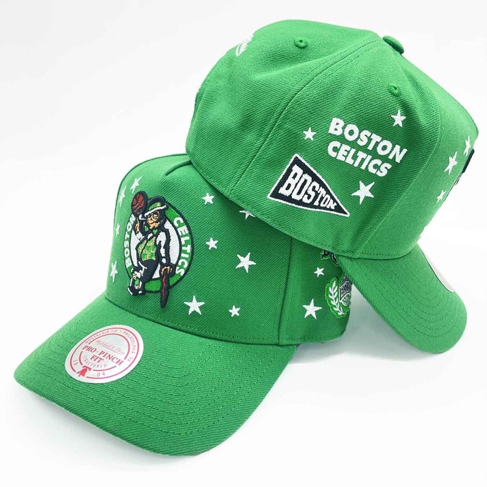Cap Mitchell & Ness Boston Celtics Pep Rally Pro HWC Snapback Green NBA