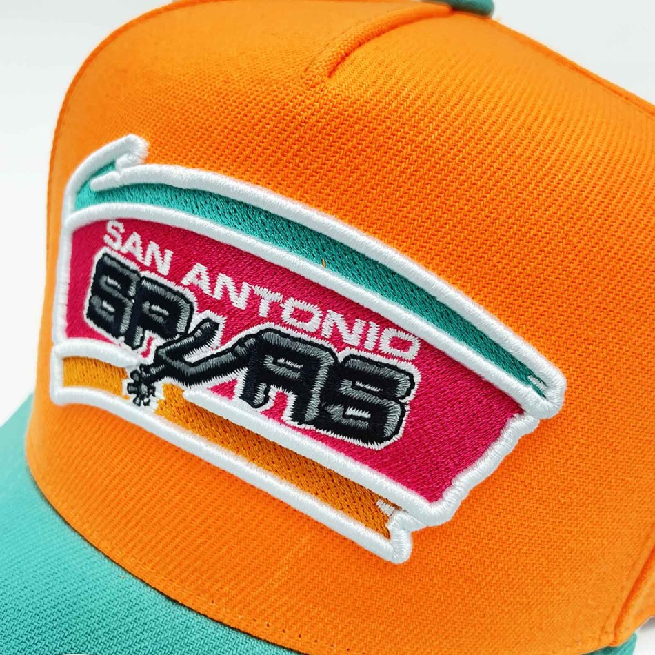 Cap Mitchell & Ness San Antonio Spurs Legendary Away Pro HWC Snapback Orange NBA