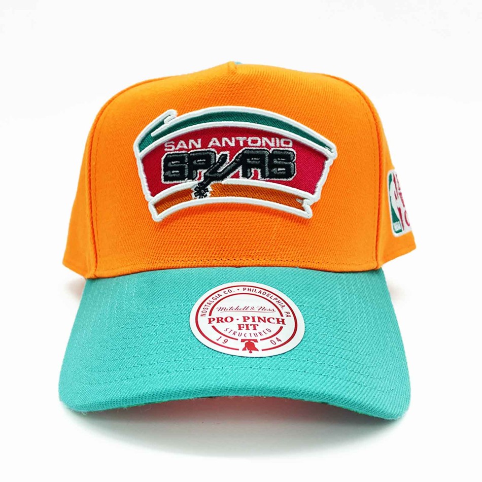 Cap Mitchell & Ness San Antonio Spurs Legendary Away Pro HWC Snapback Orange NBA