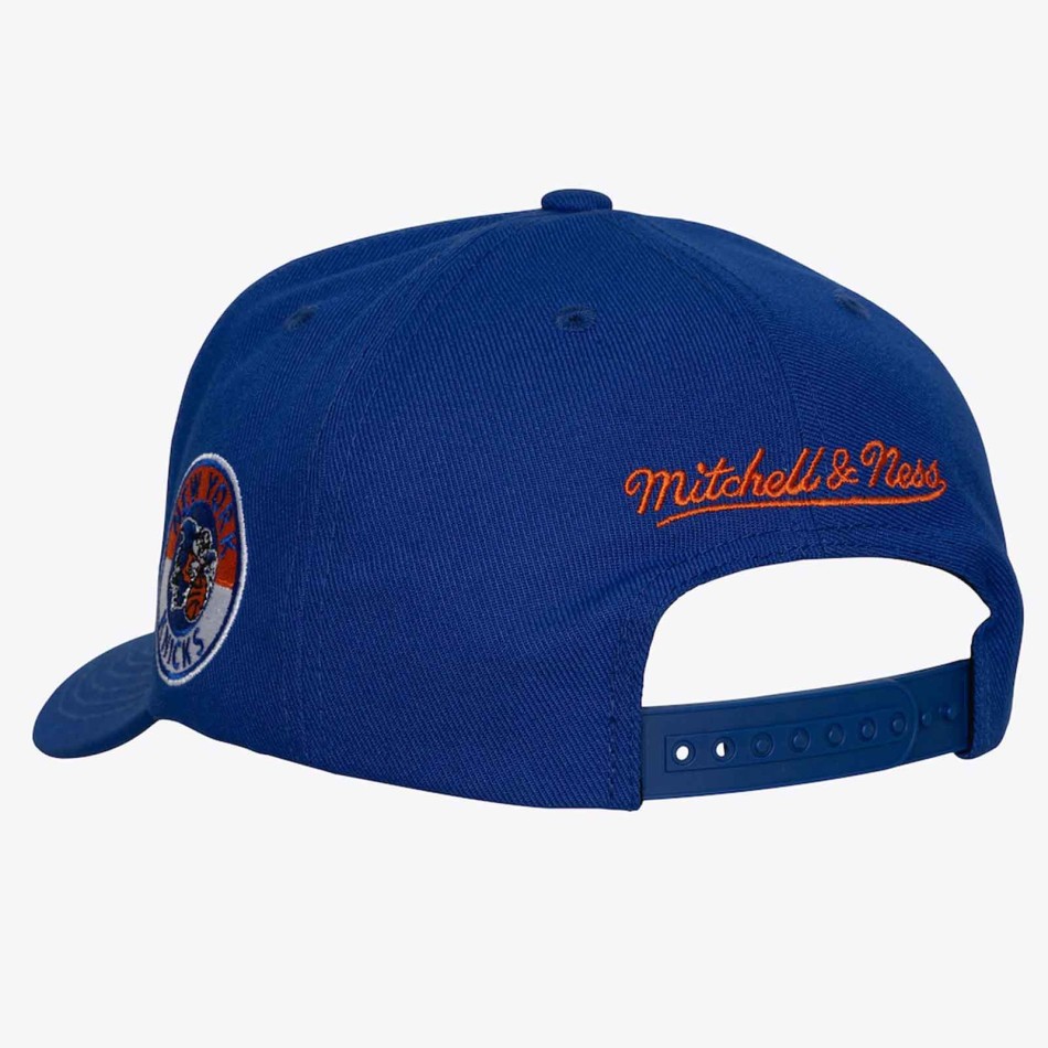 NBA New York Knicks Snapback Pet Blauw Mitchell & Ness Double Clutch Pro HWC