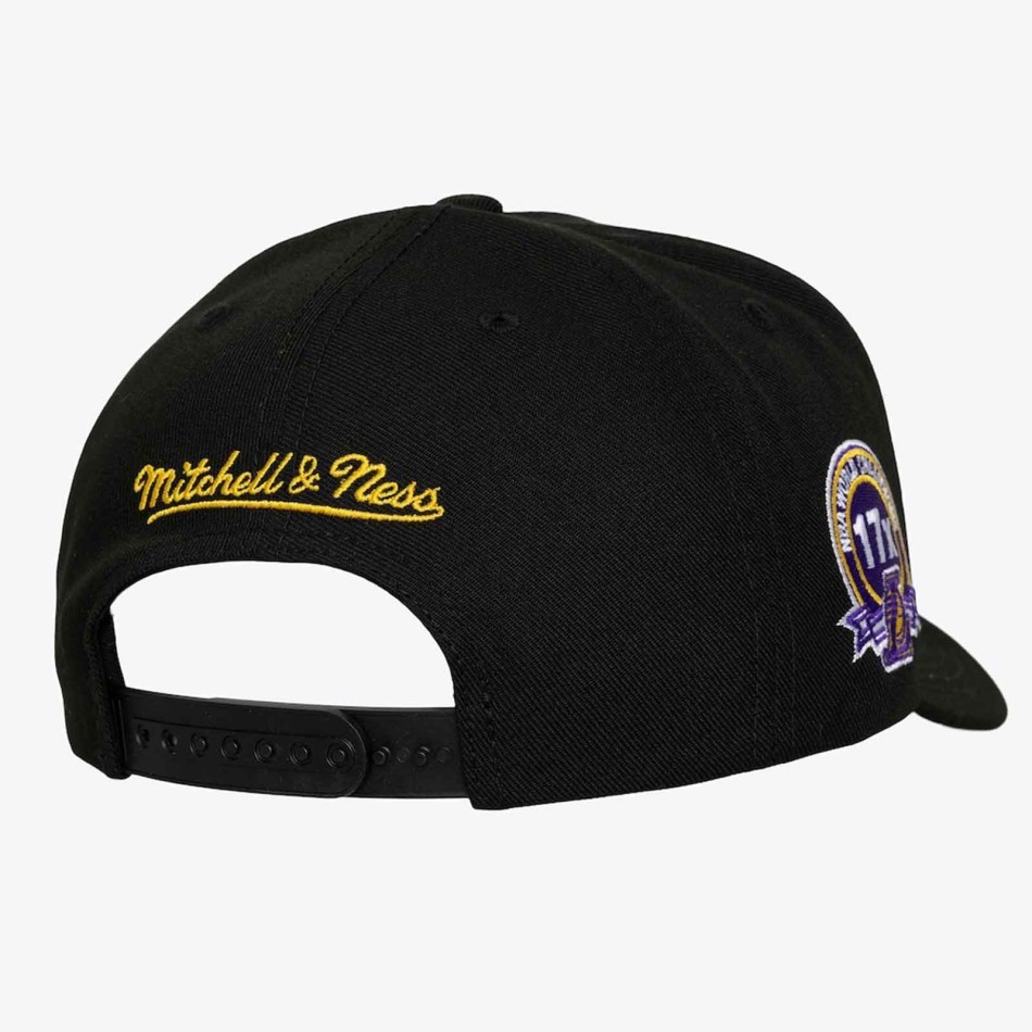 NBA Los Angeles Lakers Snapback keps svart Mitchell & Ness Double Clutch Pro HWC