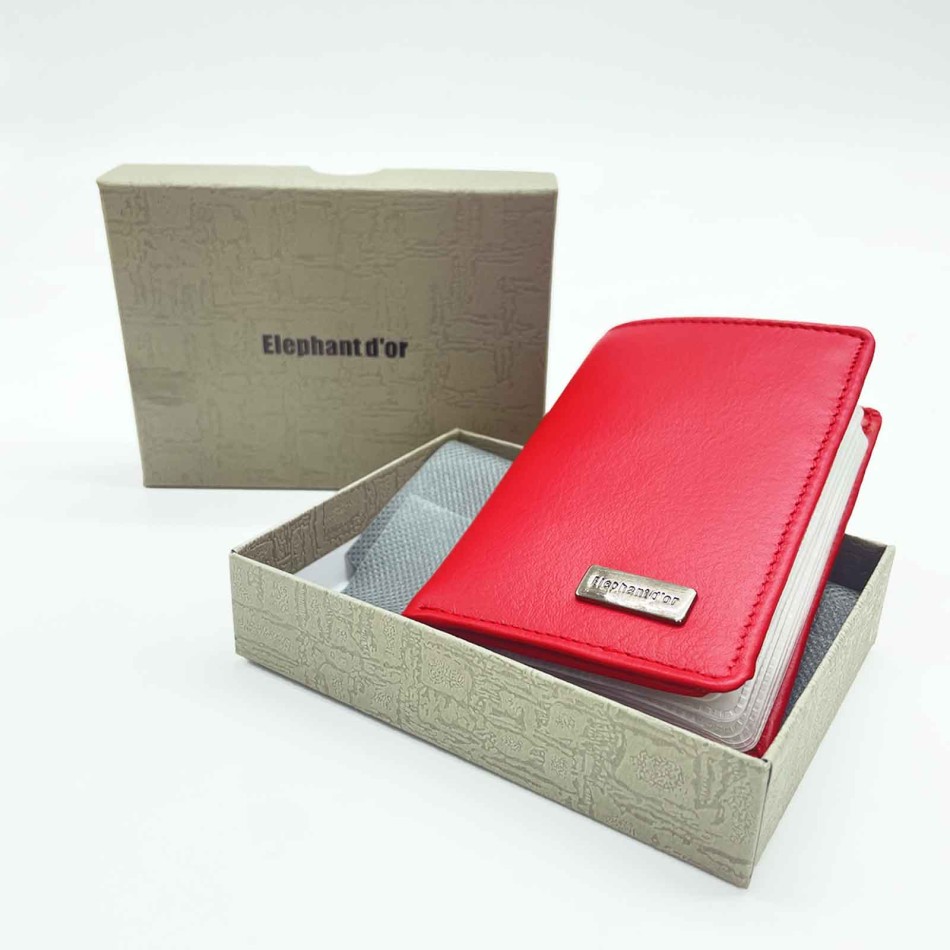 ELEPHANT D'OR | Men's and Women's NFC Compact Leather Card Holder