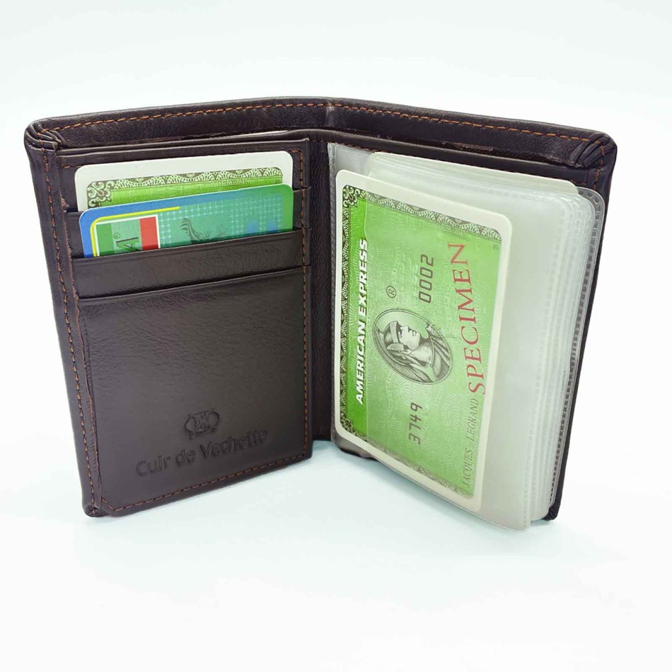 ELEPHANT D'OR | Kartenetui aus Leder Mann Frau Anti NFC Compact