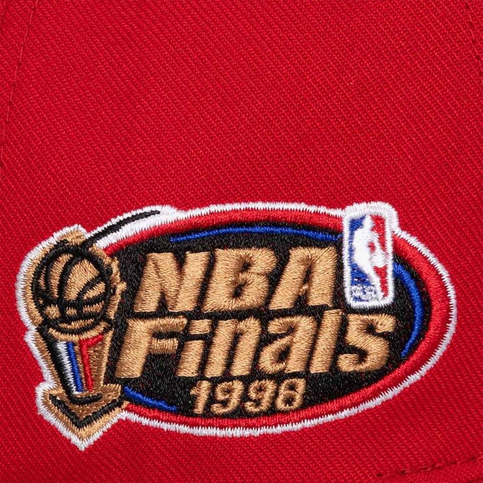 Casquette Chicago Bulls Mitchell & Ness Double Clutch Pro HWC Rouge NBA Finals 1998