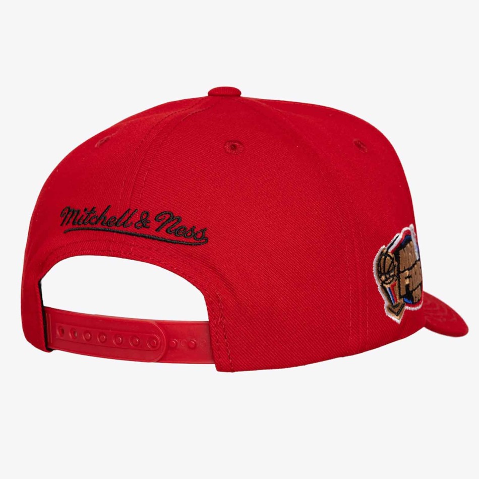 Chicago Bulls Cap Mitchell & Ness Double Clutch Pro HWC Rood NBA Finals 1998