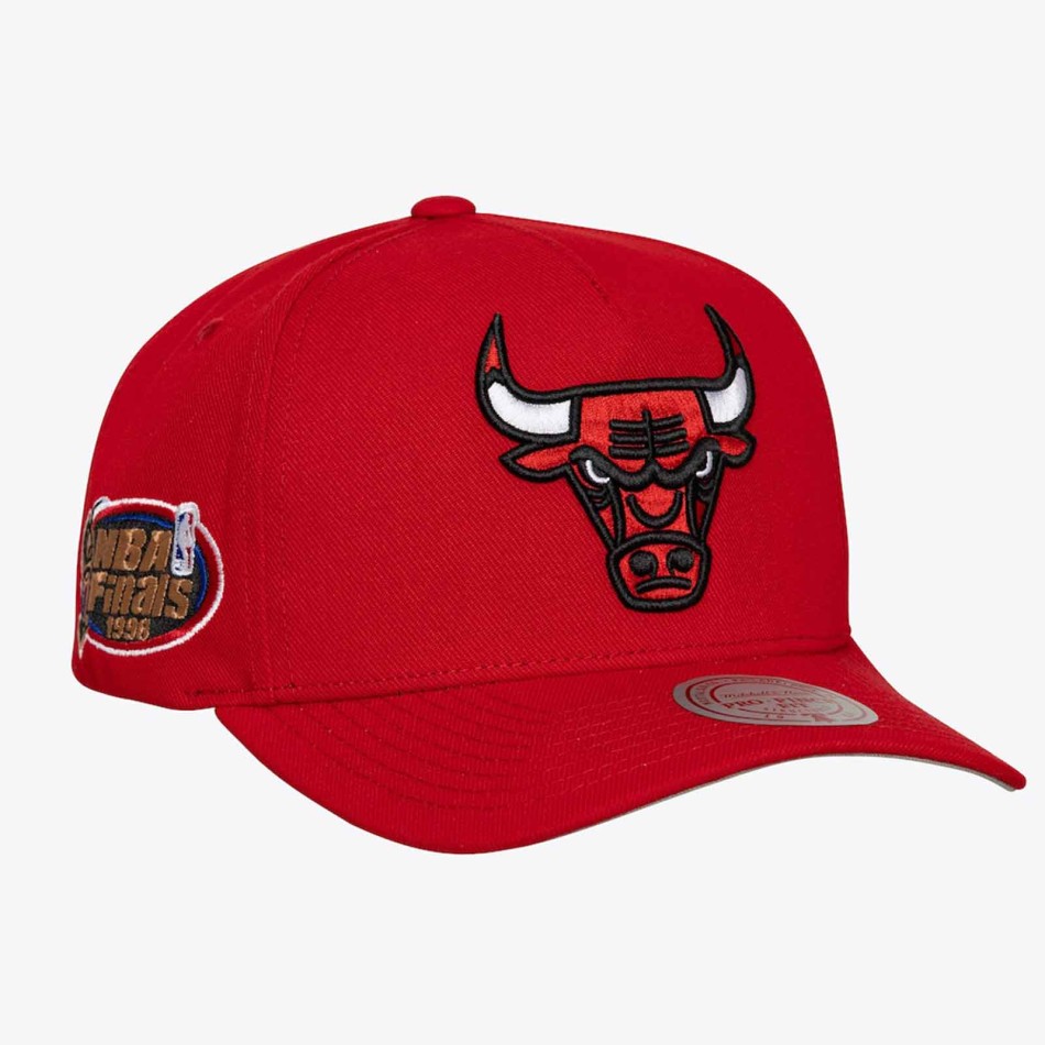 Chicago Bulls Cap Mitchell & Ness Double Clutch Pro HWC Rood NBA Finals 1998