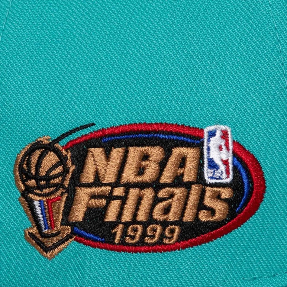 San Antonio Spurs Cap Mitchell & Ness Doppia frizione Pro HWC Turchese Finali NBA 1999