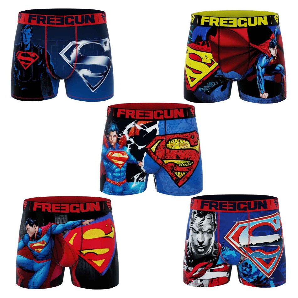 Lot de 5 Boxers Homme DC Comics Superman