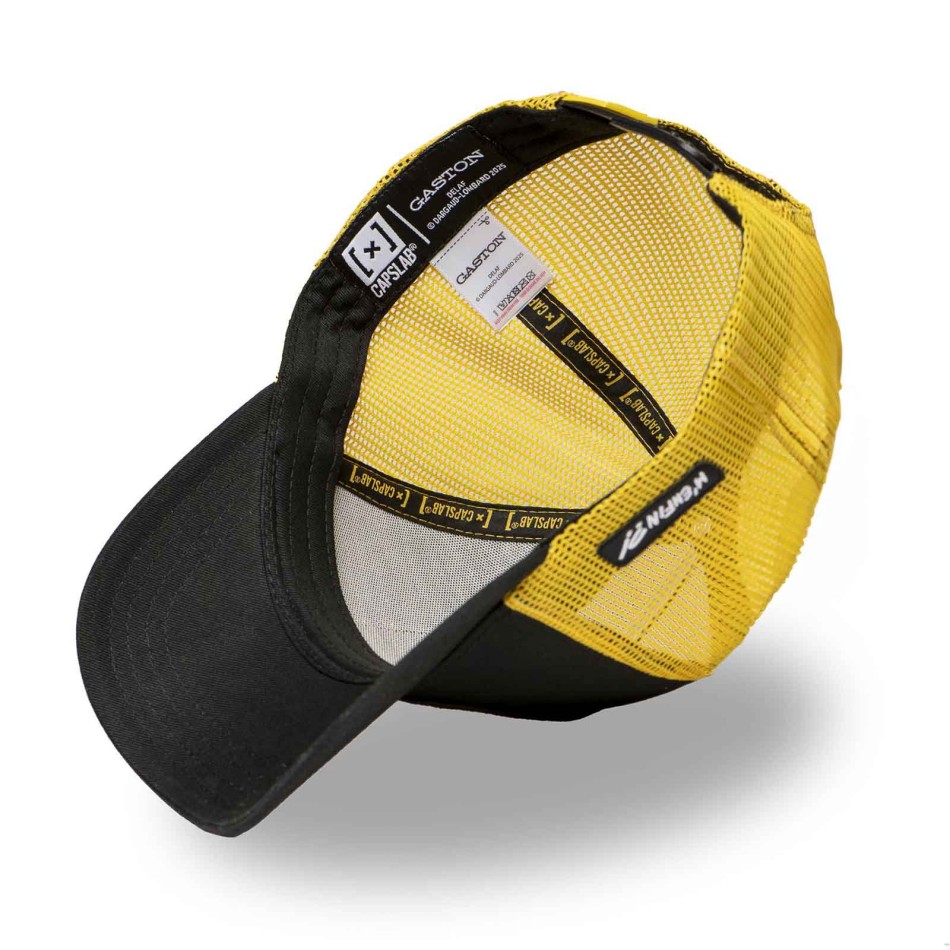 CAPSLAB Gaston Lagaffe Trucker Snapback Cap - Official BD Adjustable Mesh Mesh Cap
